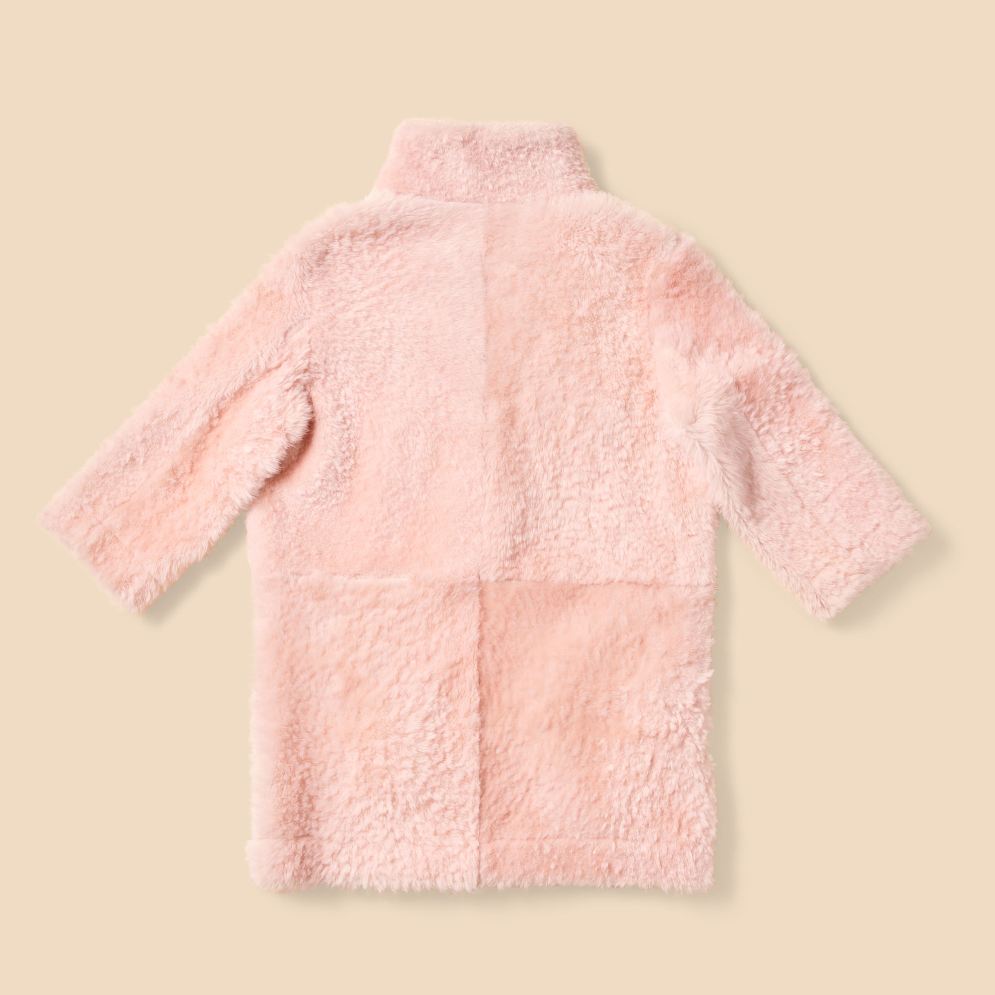 Nat Coat in Cotton Candy Shearling
